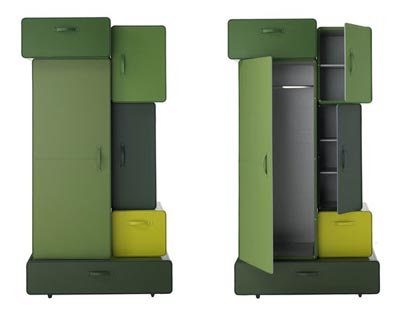 casa in 3 mosse - armadi con ante a forma di valigia01