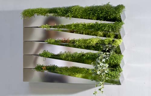 casain3mosse - struttura effetto specchio per giardini verticali