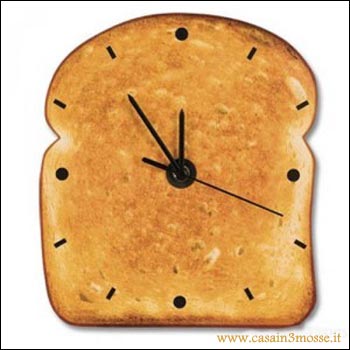 casain3mosse - orologio toast da muro